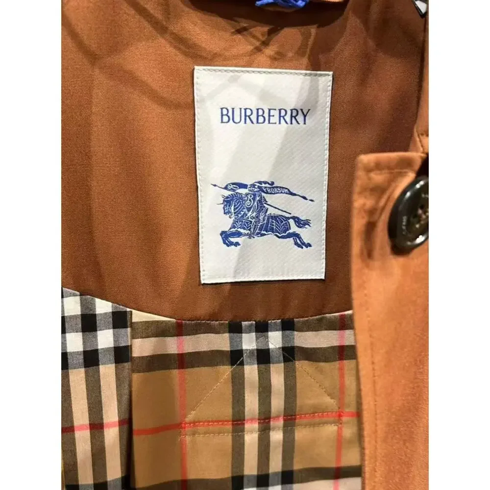 Burberry Women’s Hooded Single-Breasted Coat with hood New US4 - Picture 9 of 14